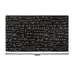 Math Equations Formulas Pattern Business Card Holder by Ravend