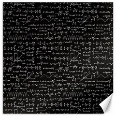 Math Equations Formulas Pattern Canvas 20  X 20  by Ravend