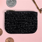 Math Equations Formulas Pattern Mini Coin Purse Front