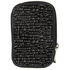 Math Equations Formulas Pattern Compact Camera Leather Case by Ravend