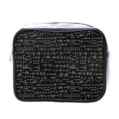 Math Equations Formulas Pattern Mini Toiletries Bag (one Side) by Ravend