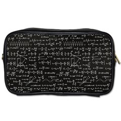 Math Equations Formulas Pattern Toiletries Bag (one Side) by Ravend