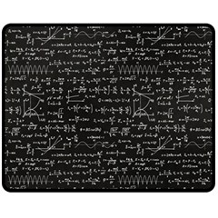 Math Equations Formulas Pattern Fleece Blanket (medium) by Ravend