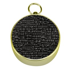 Math Equations Formulas Pattern Gold Compasses by Ravend