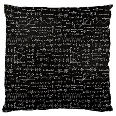 Math Equations Formulas Pattern Standard Premium Plush Fleece Cushion Case (two Sides)