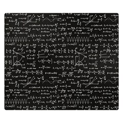 Math Equations Formulas Pattern Two Sides Premium Plush Fleece Blanket (small) by Ravend