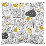 Doodle Seamless Pattern With Autumn Elements Large Cushion Case (Two Sides) Front