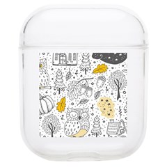 Doodle Seamless Pattern With Autumn Elements Soft Tpu Airpods 1/2 Case by Ravend