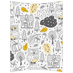 Doodle Seamless Pattern With Autumn Elements Back Support Cushion