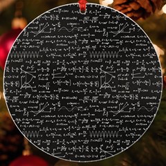 Math Equations Formulas Pattern Uv Print Acrylic Ornament Round