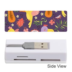 Exotic Seamless Pattern With Parrots Fruits Memory Card Reader (stick) by Ravend