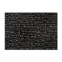 Math Equations Formulas Pattern Crystal Sticker (a4) by Ravend