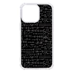 Math Equations Formulas Pattern iPhone 13 Pro TPU UV Print Case Front