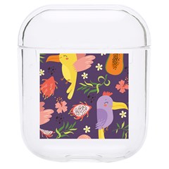 Exotic Seamless Pattern With Parrots Fruits Hard Pc Airpods 1/2 Case by Ravend