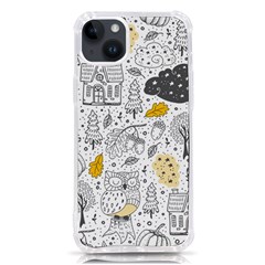 Doodle Seamless Pattern With Autumn Elements Iphone 14 Plus Tpu Uv Print Case by Ravend