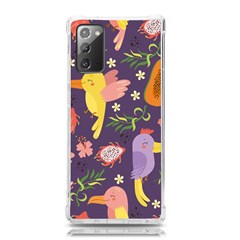 Exotic Seamless Pattern With Parrots Fruits Samsung Galaxy Note 20 Tpu Uv Case by Ravend