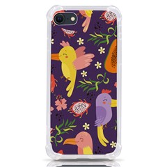 Exotic Seamless Pattern With Parrots Fruits Iphone Se by Ravend