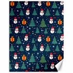 Snow Snowman Tree Christmas Tree Canvas 12  x 16  11.86 x15.41  Canvas - 1