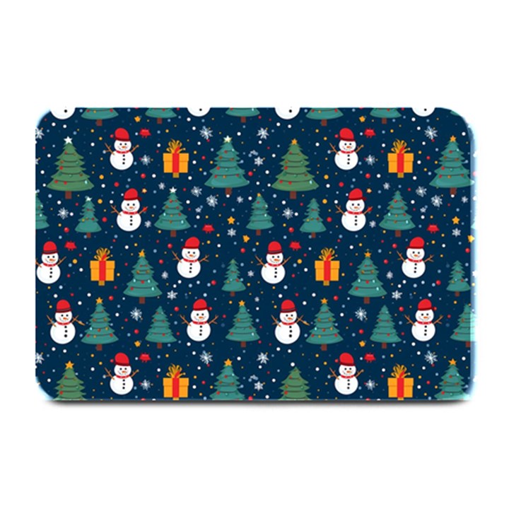 Snow Snowman Tree Christmas Tree Plate Mats