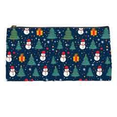 Snow Snowman Tree Christmas Tree Pencil Case by Ravend