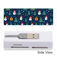 Snow Snowman Tree Christmas Tree Memory Card Reader (stick) by Ravend