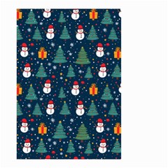 Snow Snowman Tree Christmas Tree Small Garden Flag (two Sides) by Ravend