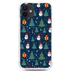 Snow Snowman Tree Christmas Tree Iphone 12/12 Pro Tpu Uv Print Case by Ravend