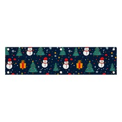 Snow Snowman Tree Christmas Tree Banner And Sign 4  X 1  by Ravend