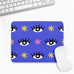 Eye Star Asterisk Pattern Background Small Mousepad by Ravend