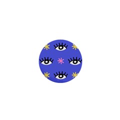 Eye Star Asterisk Pattern Background 1  Mini Buttons by Ravend