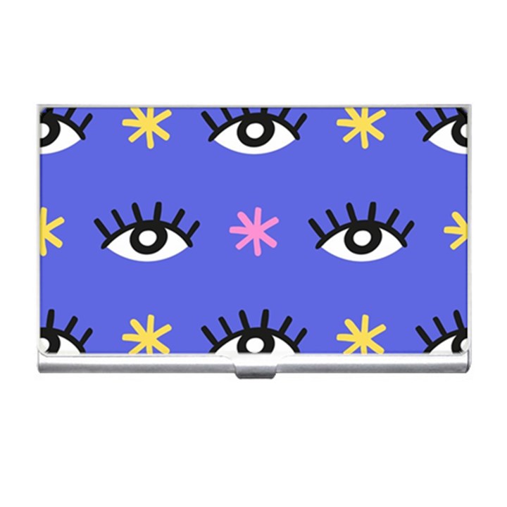 Eye Star Asterisk Pattern Background Business Card Holder