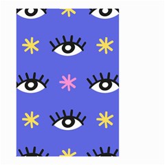 Eye Star Asterisk Pattern Background Small Garden Flag (two Sides) by Ravend