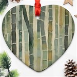 Bamboo Plants Ornament (Heart) Front