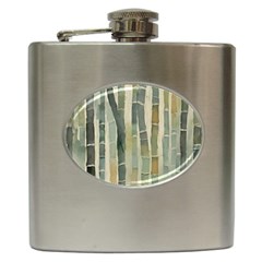 Bamboo Plants Hip Flask (6 Oz) by Ravend