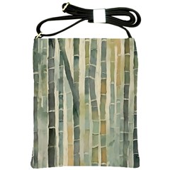 Bamboo Plants Shoulder Sling Bag by Ravend