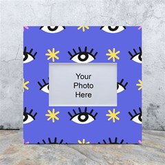 Eye Star Asterisk Pattern Background White Box Photo Frame 4  X 6  by Ravend