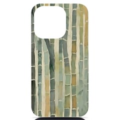 Bamboo Plants Iphone 14 Pro Black Uv Print Case by Ravend