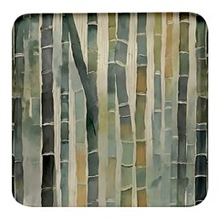 Bamboo Plants Square Glass Fridge Magnet (4 Pack) by Ravend