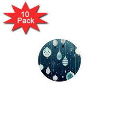 Ball Bauble Winter 1  Mini Magnet (10 Pack)  by Ravend