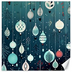 Ball Bauble Winter Canvas 20  X 20  by Ravend