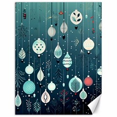 Ball Bauble Winter Canvas 18  X 24  by Ravend