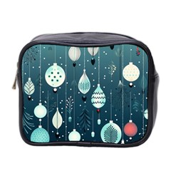 Ball Bauble Winter Mini Toiletries Bag (two Sides) by Ravend