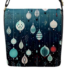 Ball Bauble Winter Flap Closure Messenger Bag (s) by Ravend