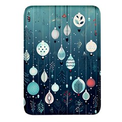 Ball Bauble Winter Rectangular Glass Fridge Magnet (4 Pack)