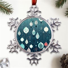 Ball Bauble Winter Metal Large Snowflake Ornament