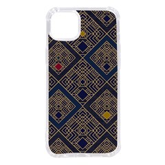 Pattern Floral Leaves Iphone 14 Plus Tpu Uv Print Case by Ravend