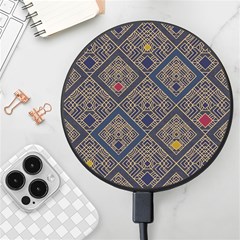 Pattern Flower Design Wireless Fast Charger(black) by Ravend