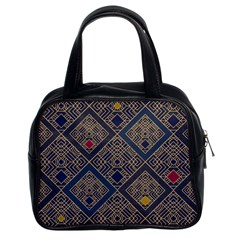 Pattern Flower Design Classic Handbag (two Sides)