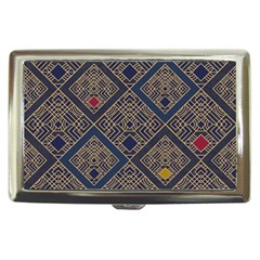 Pattern Seamless Antique Luxury Cigarette Money Case by Ravend