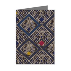 Pattern Seamless Antique Luxury Mini Greeting Card by Ravend